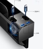Fast Charging Car Seat Crevice Storage Box Seat Gap Slit Pocket Catcher Organizer Universal Car Seat Organizer Card Phone Holder - Image 5