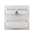 Home Storage Wall Suction Cup Plastic Storage Rack Cosmetic Toiletries Sundries Storage Holder Bathroom Organizer - Image 6