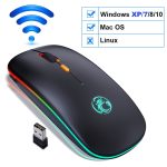 Wireless Mouse Bluetooth RGB Rechargeable Mouse Wireless Computer Silent Mause LED Backlit Ergonomic Gaming Mouse For Laptop PC - Image 7