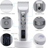 Rechargeable Mute Lcd Electric Hair Clipper - Image 3