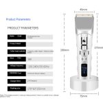 Rechargeable Mute Lcd Electric Hair Clipper - Image 4