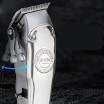 Retro Full Metal Body Electric Hair Clipper, Hair Salon Men'S Special Engraving Push White Shaved Hair Clipper - Image 5