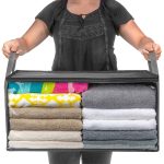Foldable Comforter Storage Bag Household Clothing Storage Box Dustproof Non-woven Quilt Storage Bra Socks Wardrobe Organizer - Image 4