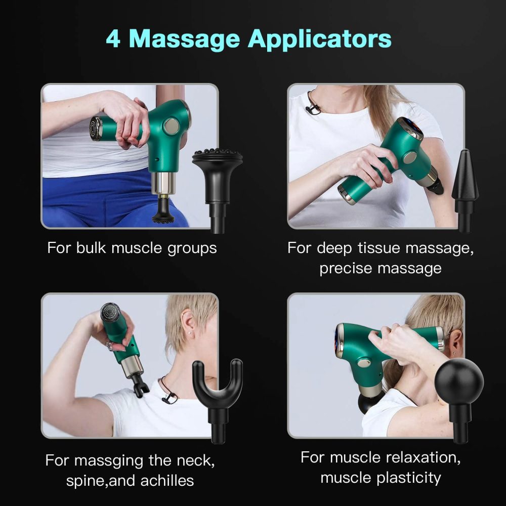Muscle Massage Gun Mini Pocket 32 Speed vibration Electric Back neck Massager Gun For Body Deep Relief Pain Slimming Fascial gun - Image 4