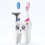 1 pcs Hot Sale Teeth Style Toothbrush Holder Stand Brush Rack Tooth Brush Shelf Shaving Razor Holder - Image 3