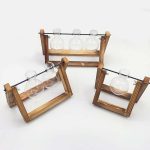 Terrarium Creative Hydroponic Plant Transparent Vase Wooden Frame vase decoratio Glass Tabletop Plant Bonsai Decor flower vase - Image 5