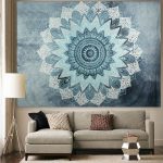 Bohemian Mandala Tapestry Sandy Beach Indian Picnic Rug Throw Travel Mattress Blanket Camping Tent Wall Decor Hanging Tapestries - Image 2