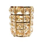 Europe Metal Makeup Brush Storage Tube Eyebrow Pencil Makeup Organizer Bead Crystal Jewelry Storage Box - Image 6
