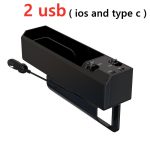 Fast Charging Car Seat Crevice Storage Box Seat Gap Slit Pocket Catcher Organizer Universal Car Seat Organizer Card Phone Holder - Image 7