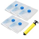 Home Vacuum Bag for Clothes Storage Bag With Valve Transparent Border Foldable Compressed Organizer Space Saving Seal Packet - Image 2