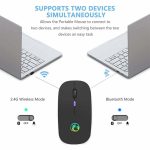 Wireless Mouse Bluetooth RGB Rechargeable Mouse Wireless Computer Silent Mause LED Backlit Ergonomic Gaming Mouse For Laptop PC - Image 2