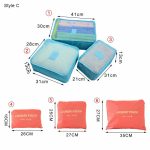6Pcs/set Packing Cube Travel Bags Portable Large Capacity Clothing Sorting Organizer Luggage Accessories Supplies Product - Image 3