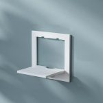 Wall shelf free punching wall-mounted TV background wall hanger bedroom balcony bedside wall creative flower pot stand - Image 9