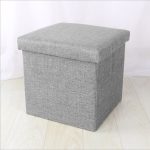 Simple Fabric Storage Storage Stool Folding Shoe Bench Footstool Can Sit With Lid Storage Box Stool 30*30*30cm/40*25*25cm - Image 11