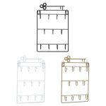 Modern Style Iron Wall Mounted 11 Hangers Hooks Key Holder Coat Hat Storage Rack Practical Cloth / Keys Hooks - Image 2