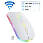 Wireless Mouse Bluetooth RGB Rechargeable Mouse Wireless Computer Silent Mause LED Backlit Ergonomic Gaming Mouse For PC Laptop - Image 7