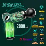 Muscle Massage Gun Mini Pocket 32 Speed vibration Electric Back neck Massager Gun For Body Deep Relief Pain Slimming Fascial gun - Image 5