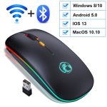 Wireless Mouse Bluetooth RGB Rechargeable Mouse Wireless Computer Silent Mause LED Backlit Ergonomic Gaming Mouse For Laptop PC - Image 9