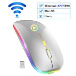 Wireless Mouse Bluetooth RGB Rechargeable Mouse Wireless Computer Silent Mause LED Backlit Ergonomic Gaming Mouse For PC Laptop - Image 9