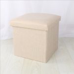 Simple Fabric Storage Storage Stool Folding Shoe Bench Footstool Can Sit With Lid Storage Box Stool 30*30*30cm/40*25*25cm - Image 7