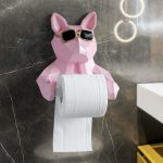 Animal Head Statue Figurine Hanging Tissue Holder Toilet Washroom Wall Home Decor Roll Paper Tissue Box Holder Wall Mount1 - Image 2