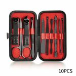 7-23 Pcs Professional Nail cutter Pedicure Scissors Set Stainless Steel Eagle Hook Portable Manicure Nail Clipper Tool Set - Image 17