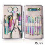 7-23 Pcs Professional Nail cutter Pedicure Scissors Set Stainless Steel Eagle Hook Portable Manicure Nail Clipper Tool Set - Image 12