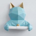 Animal Head Statue Figurine Hanging Tissue Holder Toilet Washroom Wall Home Decor Roll Paper Tissue Box Holder Wall Mount1 - Image 15
