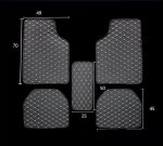 Universal Right Rudder Foot Pad Leather Quilted Embroidered Full Surround - Image 7