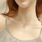 You are My Sunshine Cat Jewelry for Women Sterling Silver Cat Sunflower Heart-Shaped Necklace Gifts for Girls Mom Daughter Sister - Image 3
