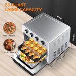 Prohibit Amazon sales. Air Fryer Toaster Oven 24 Quart - 7-In-1 Convection Oven with Air Fry, Roast, Toast, Broil & Bake Function  for Countertop - Kitchen Appliances for Cooking Chicken, Steak & Pizz - Image 8