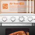 Prohibit Amazon sales. Air Fryer Toaster Oven 24 Quart - 7-In-1 Convection Oven with Air Fry, Roast, Toast, Broil & Bake Function  for Countertop - Kitchen Appliances for Cooking Chicken, Steak & Pizz - Image 11