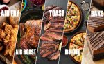 Air Fryer Toaster Oven - 5-In-1 Convection Oven with Air Fry, Roast, Toast, Broil & Bake Function - Air Fry Toaster Oven for Countertop - Kitchen Appliances for Cooking Chicken, Steak & Pizza - Image 17