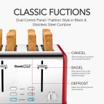 Toaster 4 Slices, Geek Chef Stainless Steel Extra-wide Slot Toaster, Dual Control Panel With Bagel,defrost ,cancel,Function,prohibition Of Listing On Amazon - Image 11