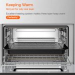 Prohibit Amazon sales. Air Fryer Toaster Oven 24 Quart - 7-In-1 Convection Oven with Air Fry, Roast, Toast, Broil & Bake Function  for Countertop - Kitchen Appliances for Cooking Chicken, Steak & Pizz - Image 12