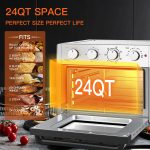 Prohibit Amazon sales. Air Fryer Toaster Oven 24 Quart - 7-In-1 Convection Oven with Air Fry, Roast, Toast, Broil & Bake Function  for Countertop - Kitchen Appliances for Cooking Chicken, Steak & Pizz - Image 13