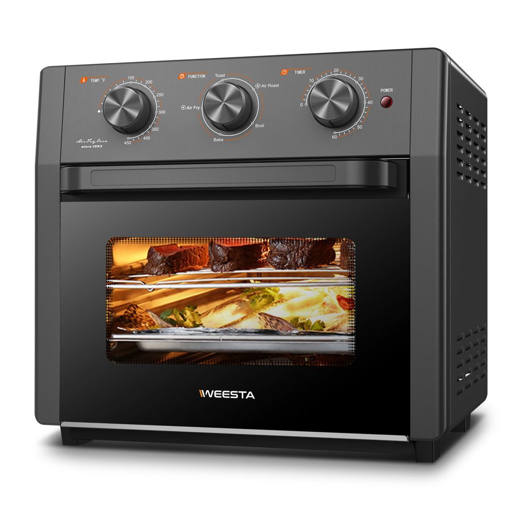 Air Fryer Toaster Oven - 5-In-1 Convection Oven with Air Fry, Roast, Toast, Broil & Bake Function - Air Fry Toaster Oven for Countertop - Kitchen Appliances for Cooking Chicken, Steak & Pizza - Image 2