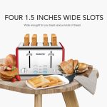 Toaster 4 Slices, Geek Chef Stainless Steel Extra-wide Slot Toaster, Dual Control Panel With Bagel,defrost ,cancel,Function,prohibition Of Listing On Amazon - Image 7
