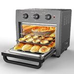 Air Fryer Toaster Oven - 5-In-1 Convection Oven with Air Fry, Roast, Toast, Broil & Bake Function - Air Fry Toaster Oven for Countertop - Kitchen Appliances for Cooking Chicken, Steak & Pizza