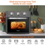 Air Fryer Toaster Oven - 5-In-1 Convection Oven with Air Fry, Roast, Toast, Broil & Bake Function - Air Fry Toaster Oven for Countertop - Kitchen Appliances for Cooking Chicken, Steak & Pizza - Image 6