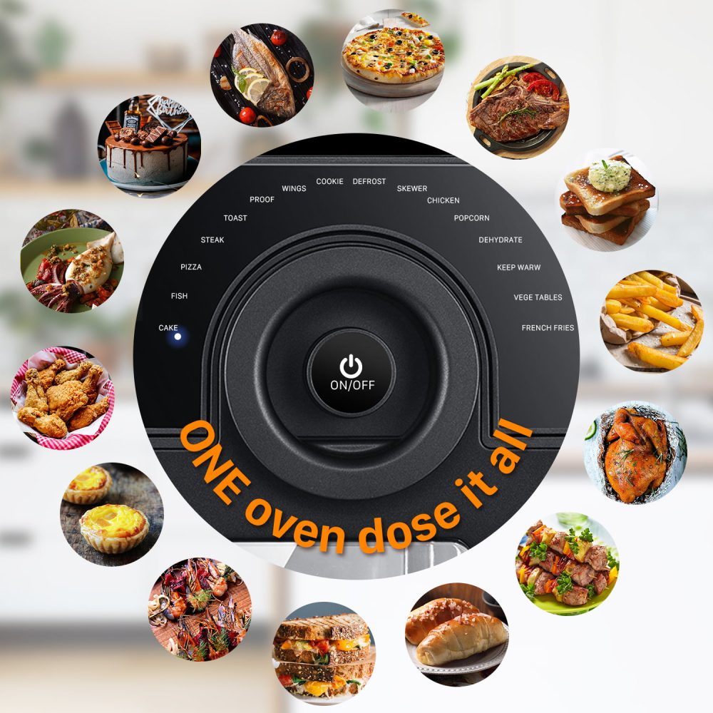Geek Chef Air Fryer Oven Toaster 4 Slice Toaster Convection Airfryer Countertop Oven, Roast, Reheat,Fry Oil-Free, 4 Accessories & Recipes Included 14.7 Quart. Prohibit shelves in the Amazon - Image 12